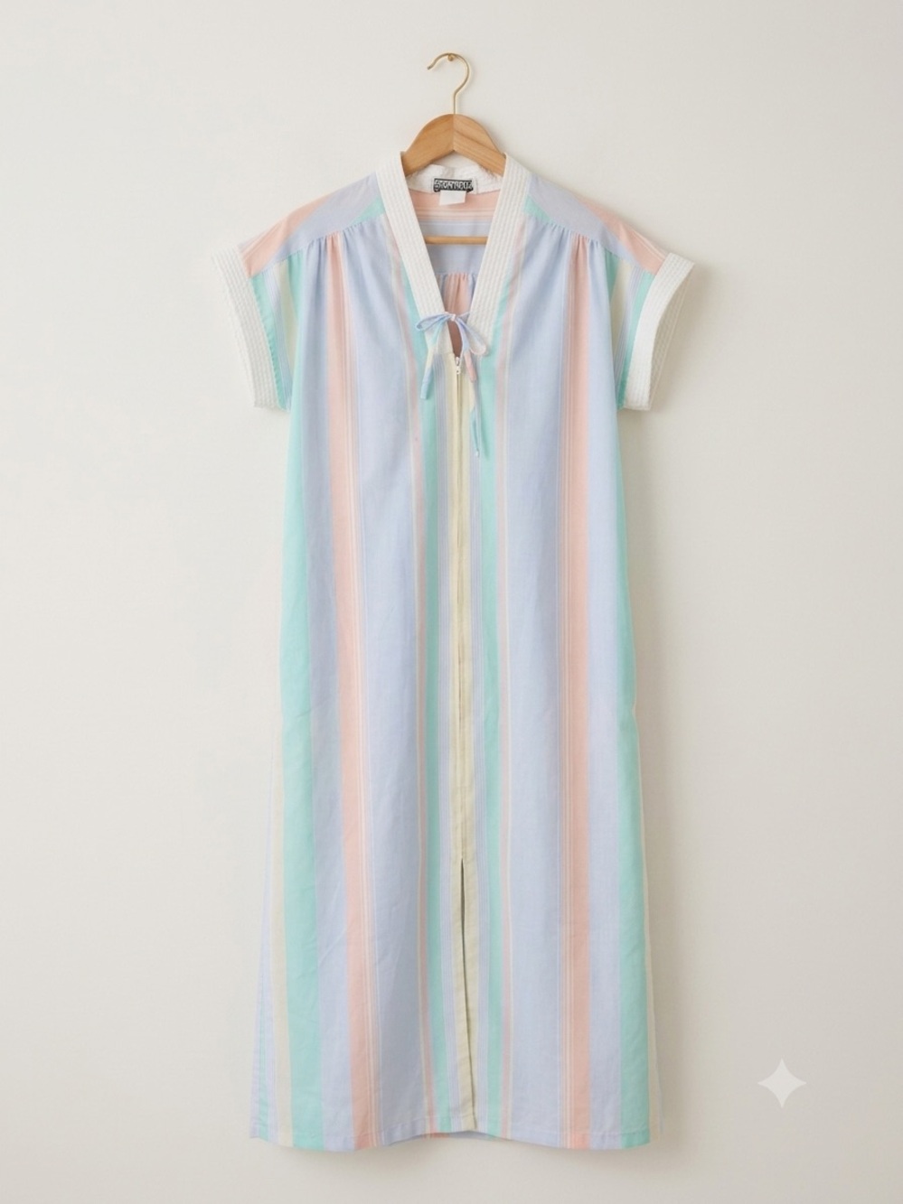 Vintage 70s Periwinkle Loungewear Nightgown Dress